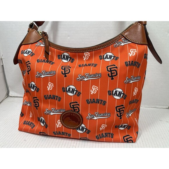 AUTHENTIC Dooney and Bourke Hobo Shoulder Bag San Francisco Giants RARE MLB - Picture 2 of 14
